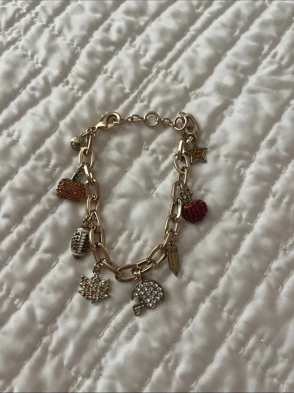 Women’s j crew fall charm bracelet NWOT